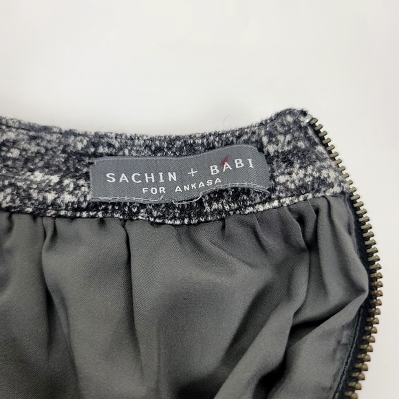 Sachin + Babi for Ankasa grey and black skirt with pockets - Picture 2 of 8